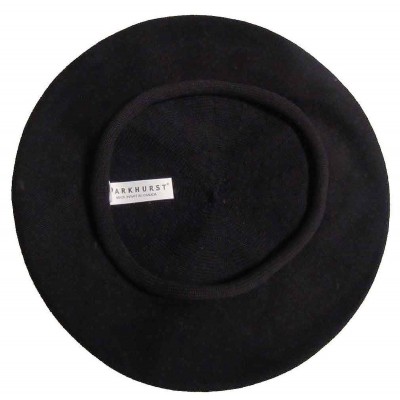 Beret  "Artist's  100% Cotton  BLACK Ideal fabric for summer  11" diameter 634972573219 eb-21243648